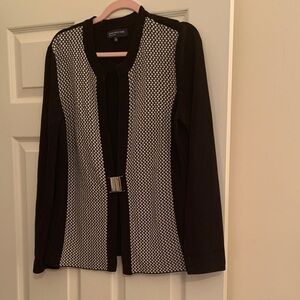 Jones New York Black and White Blazer